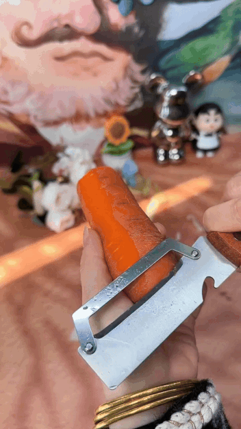 Peeler Multifuncțional Oțel și Lemn